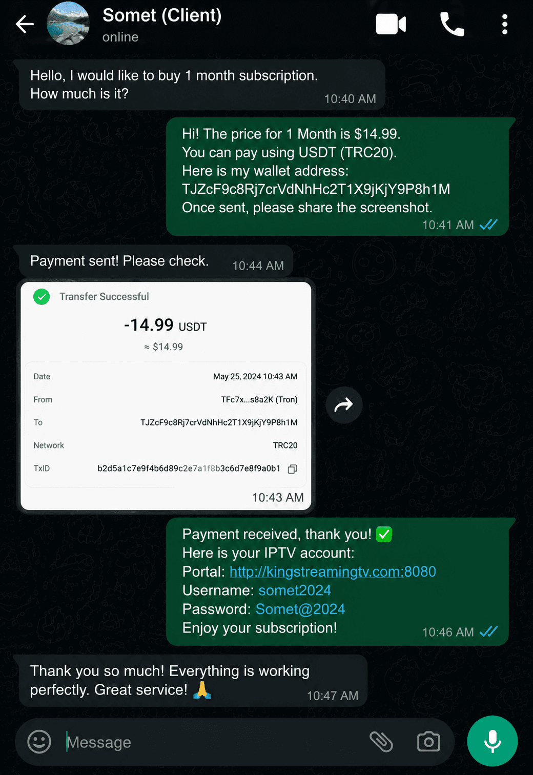 Payment proof 9