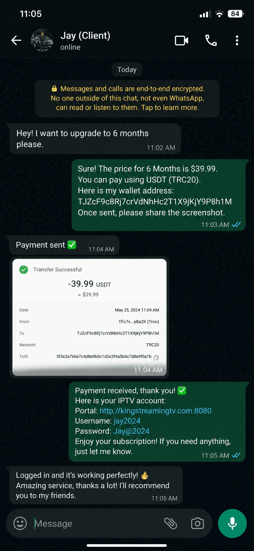 Payment proof 7